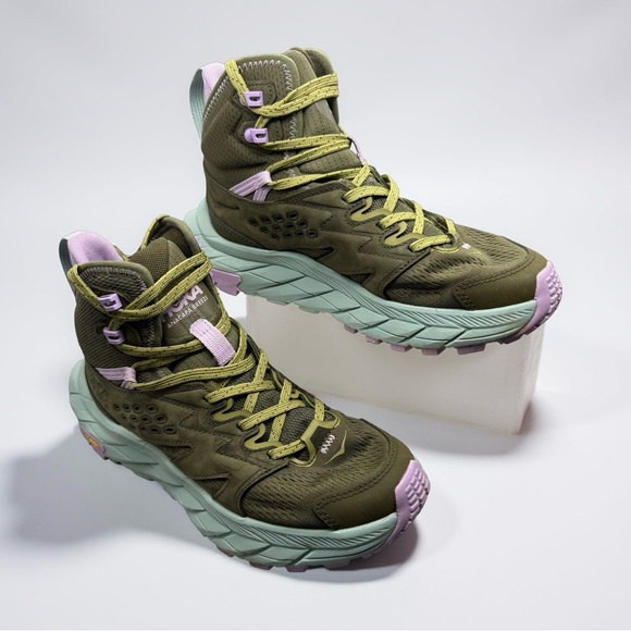Hoka Shoes - Hoka Anacapa Hiking Boots  Athletic Shoes 6.5 in Olive Agave Gorpcore